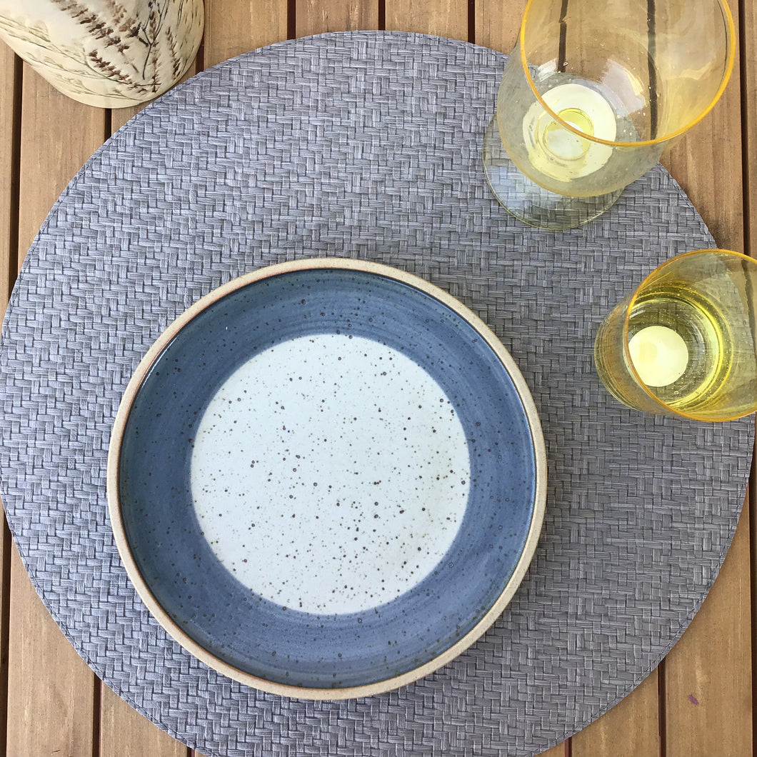 Gray Wicker Placemat