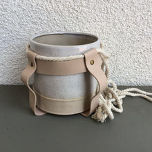 Load image into Gallery viewer, Planter with Leather and Rope