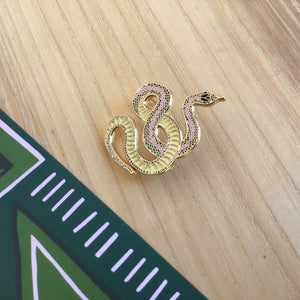 Snake Pin + Post Card available at Bench Home