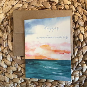 Ocean Anniversary Card available at Bench Home