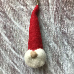 Santa Gnome Felt Garland available at Bench Home