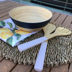 Navy Bamboo Two-Toned Bowls | 5 Styles available at Bench Home