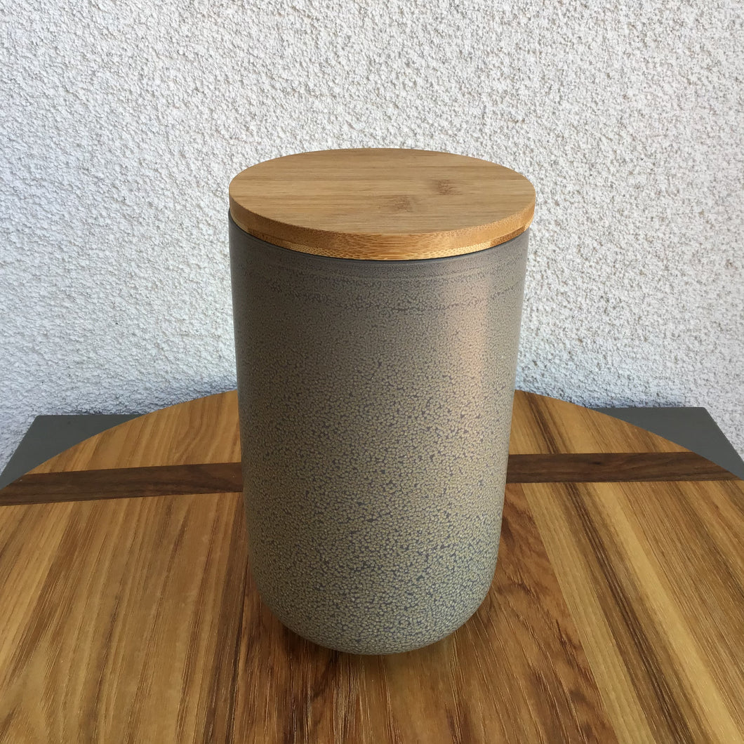 Gray Speckled Stoneware Canister | 2 Sizes