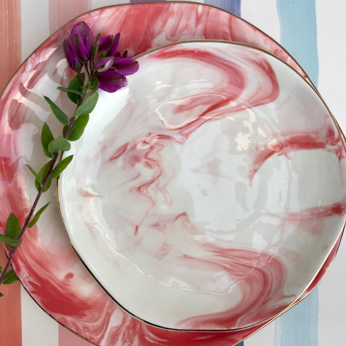 Marbled Salad Plate | 3 Colors