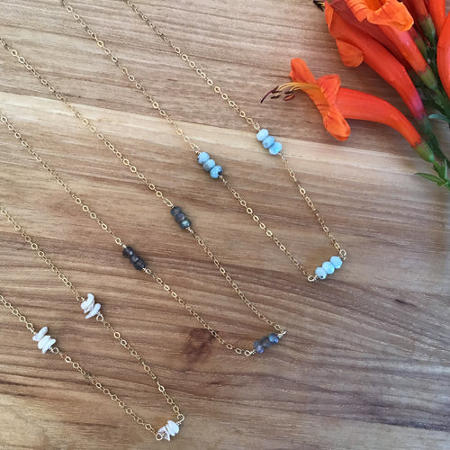 Nine Gemstone Necklace | 3 Styles