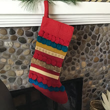 Load image into Gallery viewer, Wool Appliquéd Stocking | 2 Styles