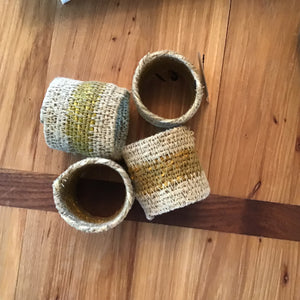 Woven Seagrass Napkin Rings available at Bench Home