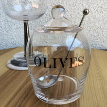 Load image into Gallery viewer, Glass Olive Jar