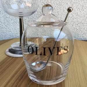 Glass Olive Jar available at Bench Home