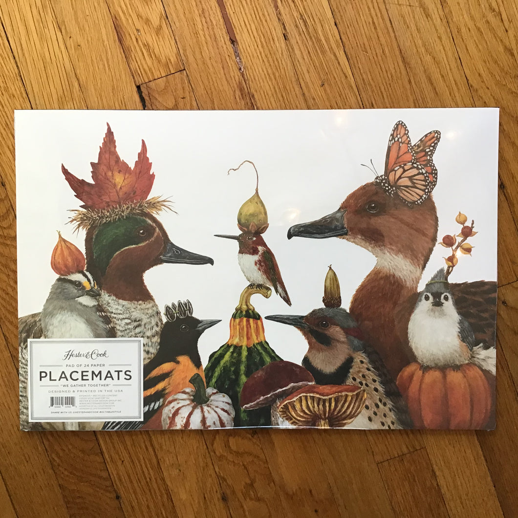 We Gather Together | Paper Placemats | Set of 24