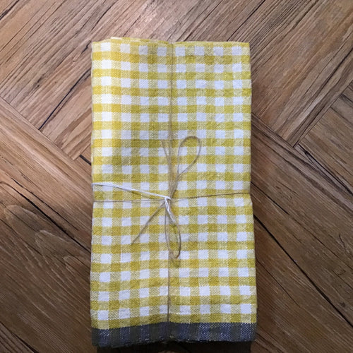 Linen Gingham Napkins | Set of 4