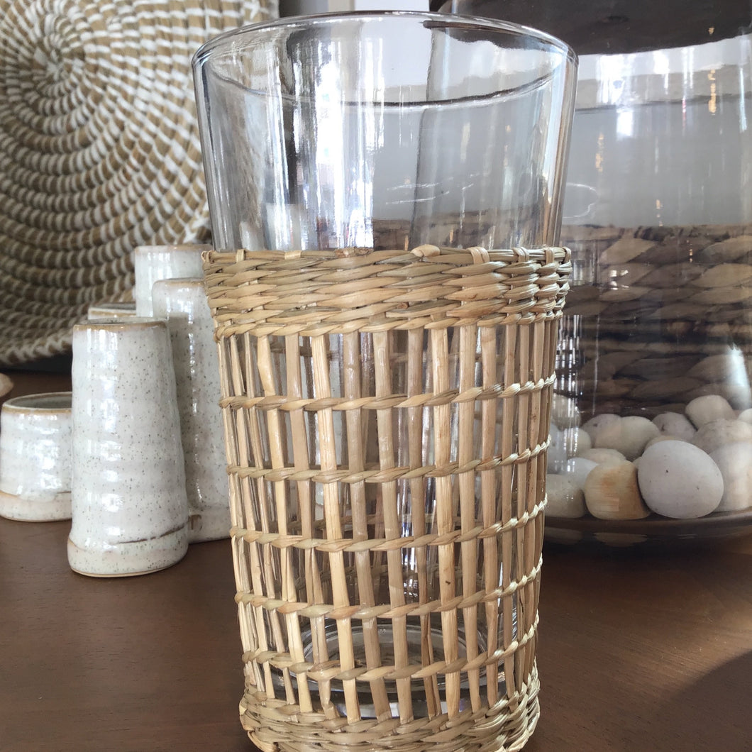 Woven Seagrass Glass