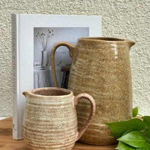 Stoneware Pitcher | 2 Sizes available at Bench Home