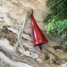 Load image into Gallery viewer, Mini Hanging Red Bell Ornament | 2 Styles