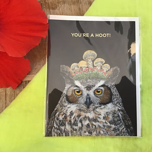 “You’re a Hoot!” Greeting Card available at Bench Home