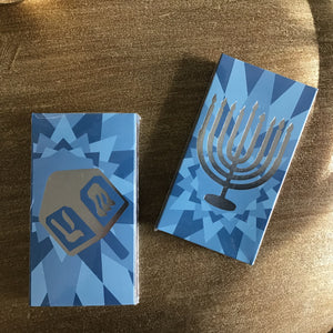 Boxed Matches | Hanukkah Silver Foil available at Bench Home