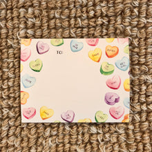 Load image into Gallery viewer, Conversation Hearts Greeting Card