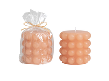 Load image into Gallery viewer, Short Hobnail Pillar Candles | 3 Styles