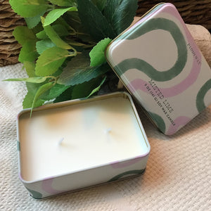 Printed Tin Candle available at Bench Home