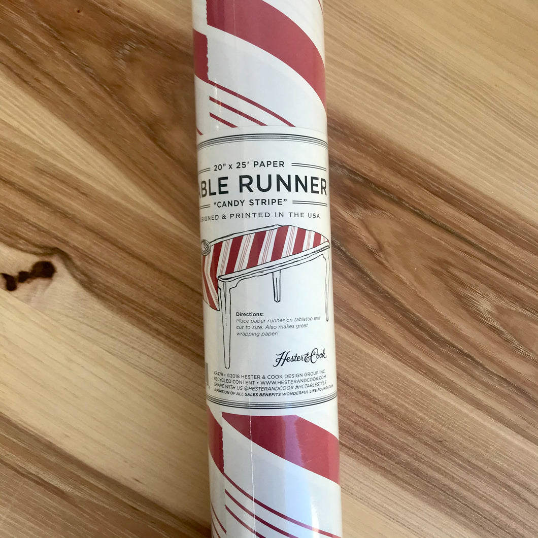 Candy Stripe Paper Table Runner