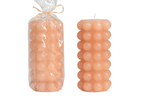 Tall Hobnail Pillar Candles | 3 Styles available at Bench Home