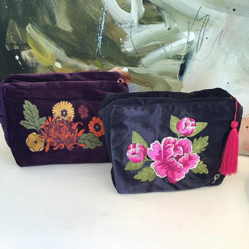 Velvet Cosmetic Bags | 2 Styles