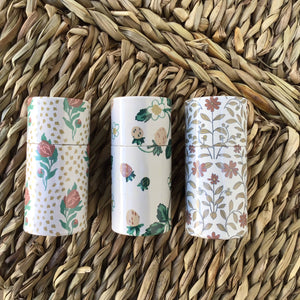 Tube Floral Matches available at Bench Home
