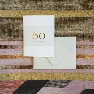 60 Milestone Birthday Card available at Bench Home