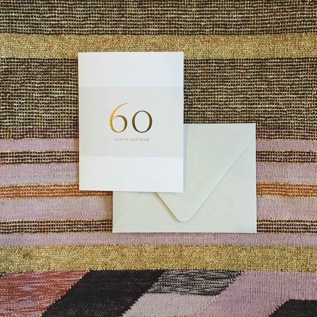 60 Milestone Birthday Card