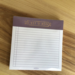Tear Away Notepad | 3 styles available at Bench Home