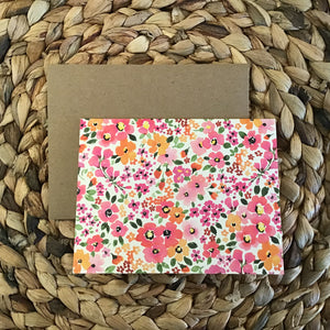 Pink Floral Card available at Bench Home
