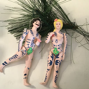 Adam and Eve Ornaments | 2 Styles available at Bench Home