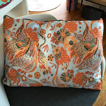 Load image into Gallery viewer, Floral Crane Pillow