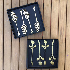 Cocktail Forks | Set of 4 | 2 Styles available at Bench Home