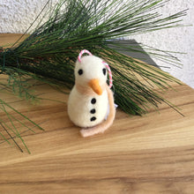 Load image into Gallery viewer, Felted Snowman Ornaments | Set of 6