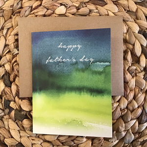 Watercolor Fathers Day Card available at Bench Home