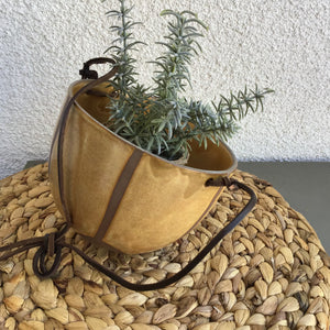 Hanging Pot with Leather | 4 Styles available at Bench Home