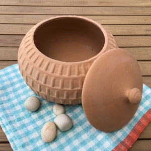 Terracotta Jar with Lid available at Bench Home