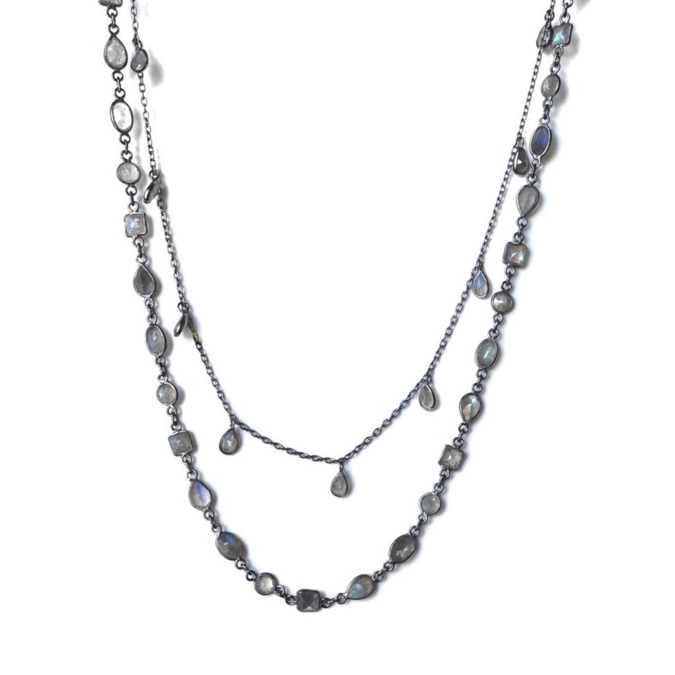 Oxidized Labradorite Necklace