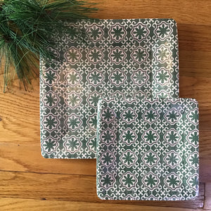 Burlap Christmas Paper Plates | 2 Styles available at Bench Home