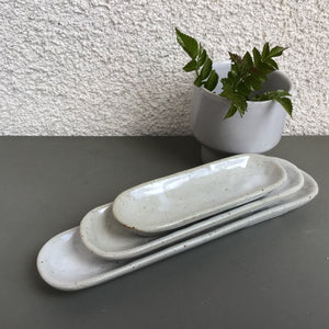 Oblong Stoneware Trays | Set of 3 available at Bench Home