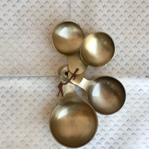 Brass Plated Measuring Spoons | Set of 4 available at Bench Home